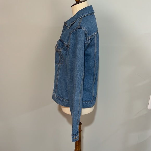 Hudson Los Angeles women’s denim trucker jacket sz S/M - Picture 4 of 12